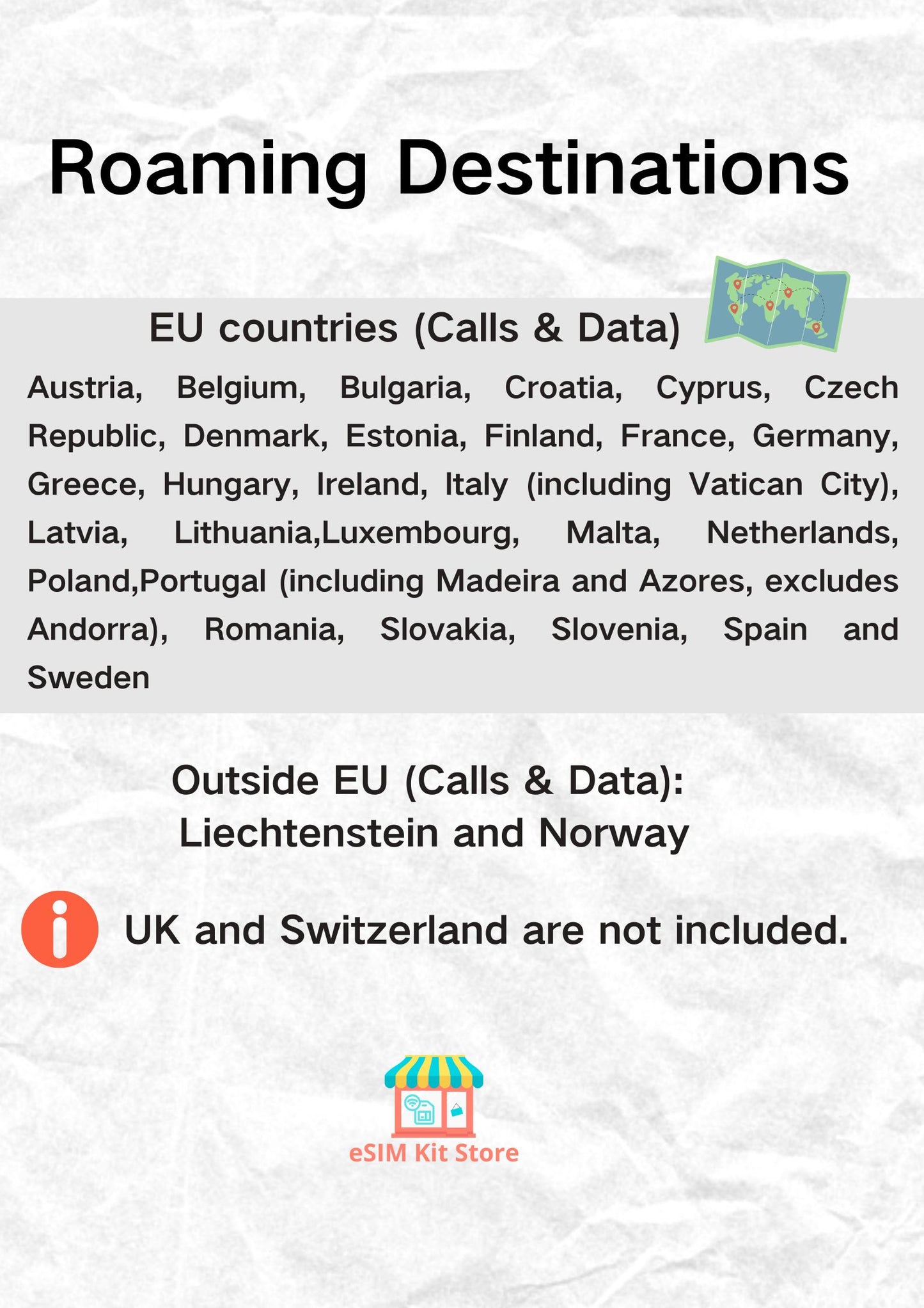 Europe Prepaid Travel eSIM Card