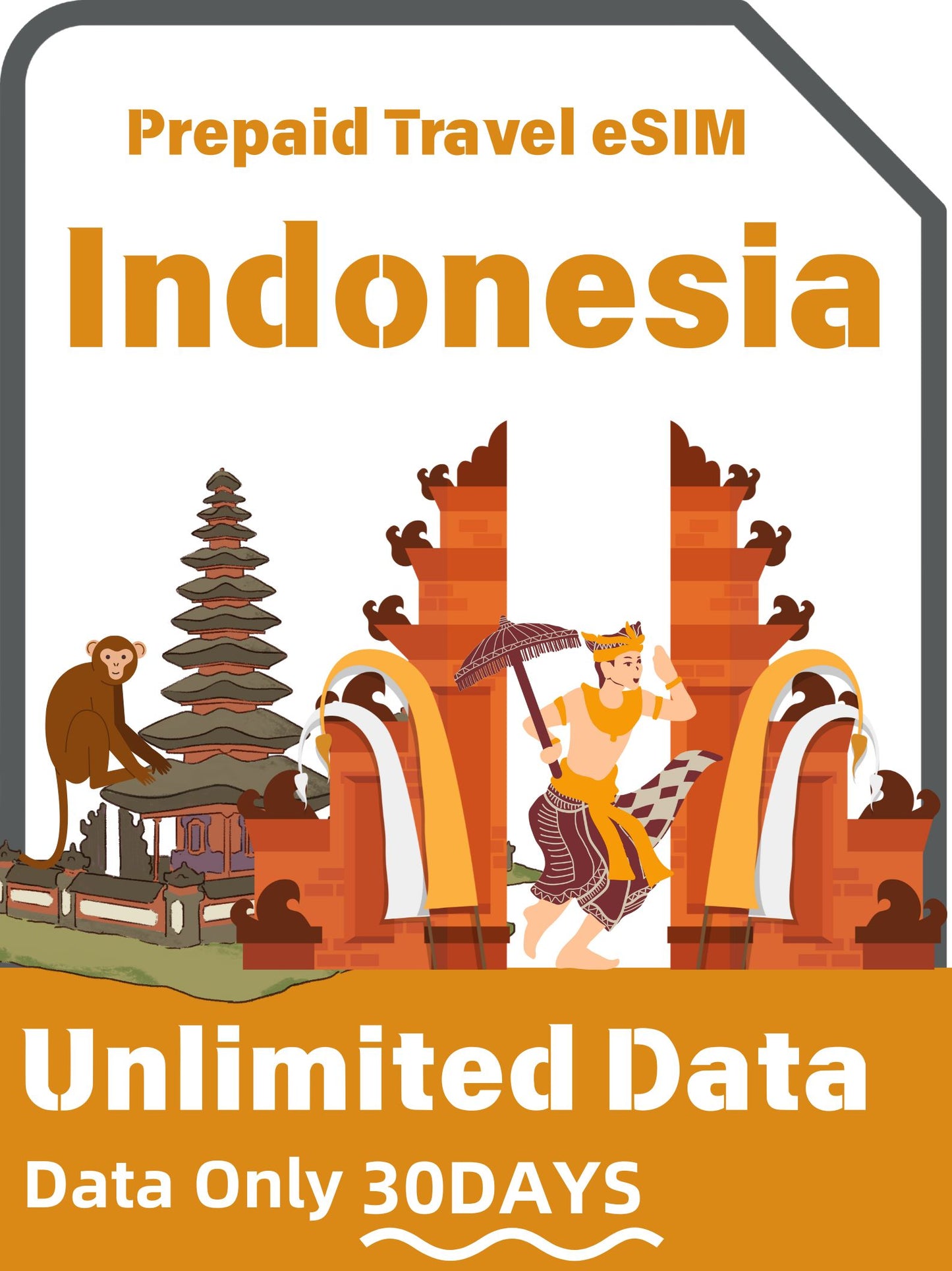 Indonesia Prepaid Travel eSIM Card