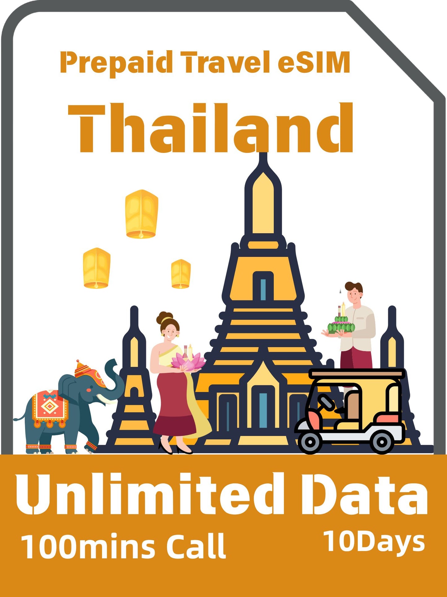 Thailand Prepaid Travel eSIM Card
