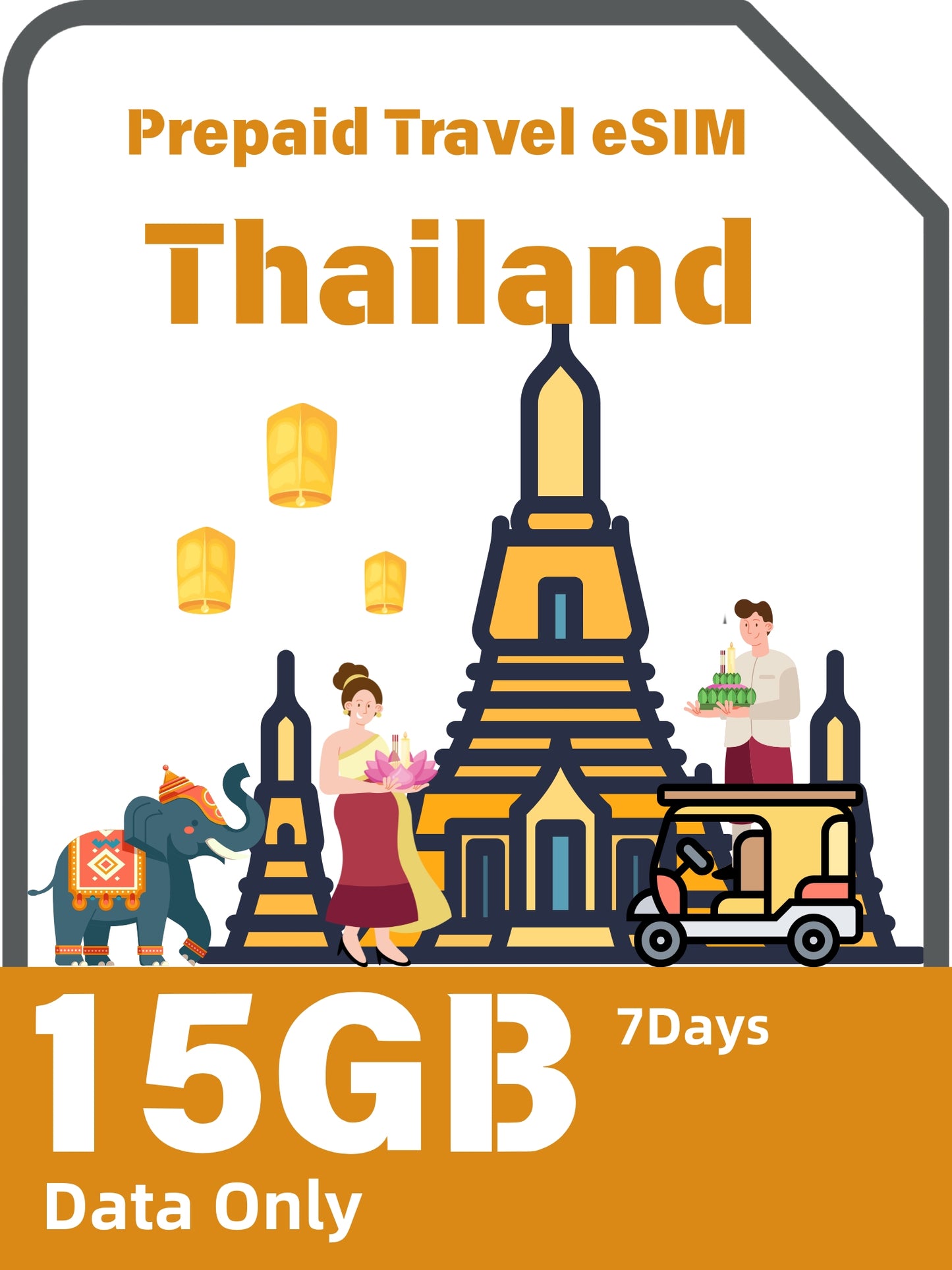 Thailand Prepaid Travel eSIM Card