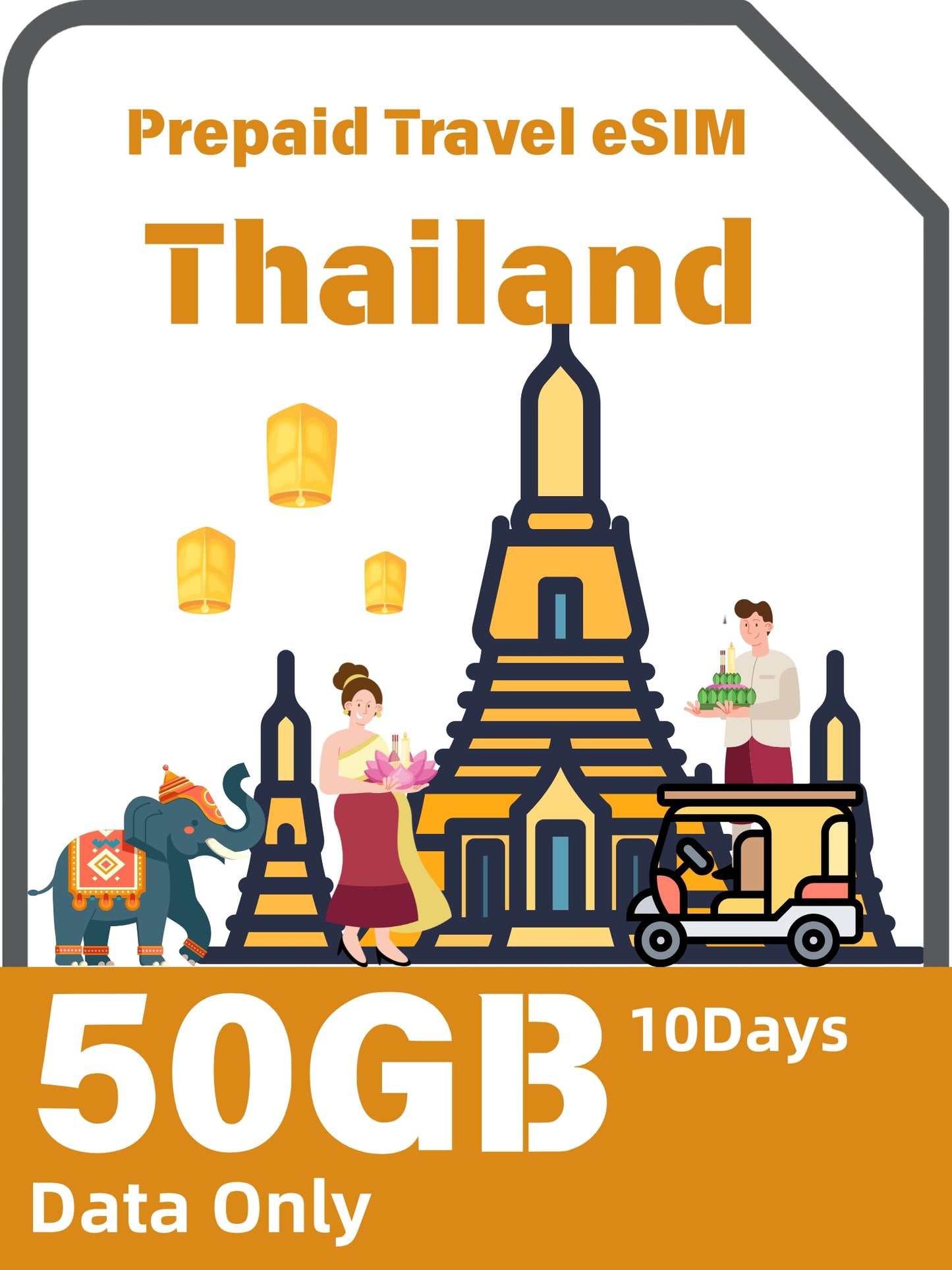 Thailand Prepaid Travel eSIM Card