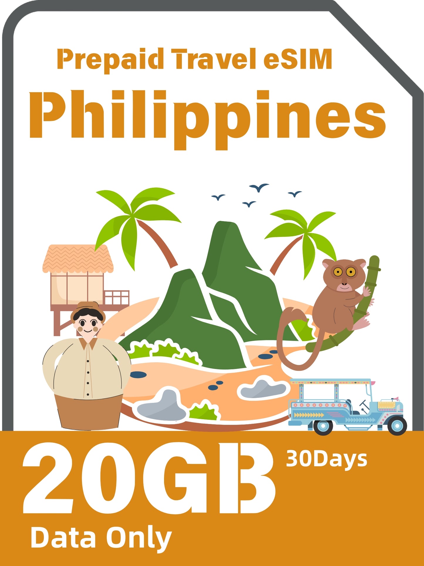 Philippines Prepaid Travel eSIM Card