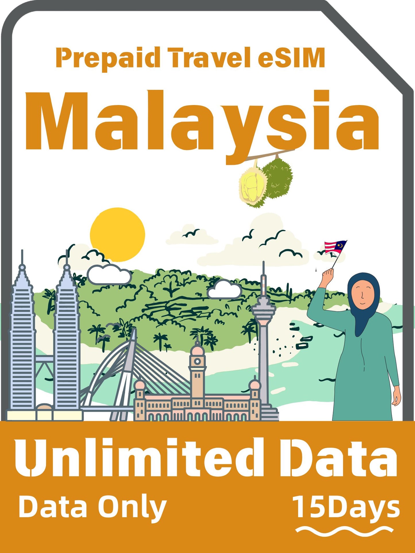 Malaysia Prepaid Travel eSIM Card