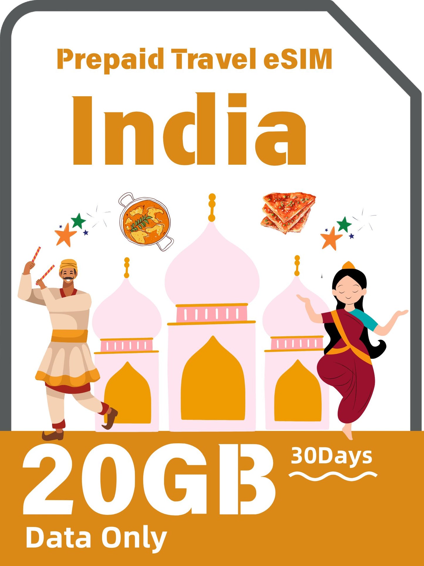 India Prepaid Travel eSIM Card