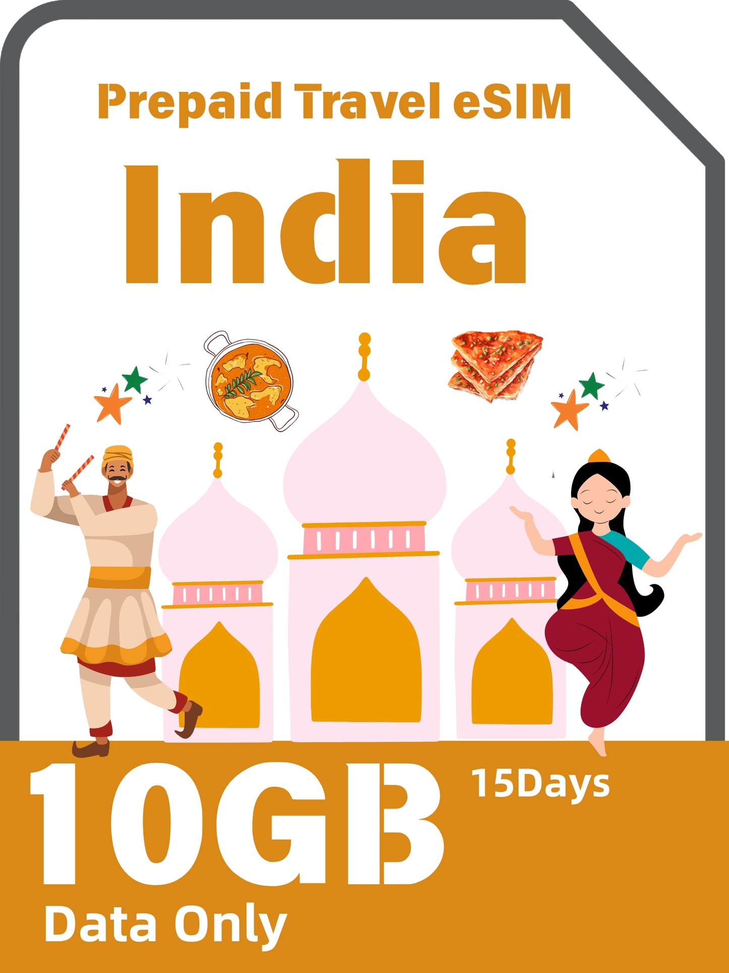 India Prepaid Travel eSIM Card
