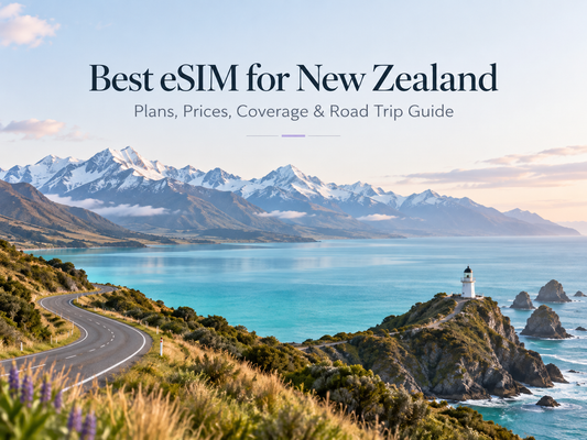 Best eSIM for New Zealand：新西蘭 eSIM 方案、價格、Spark 覆蓋與自駕攻略