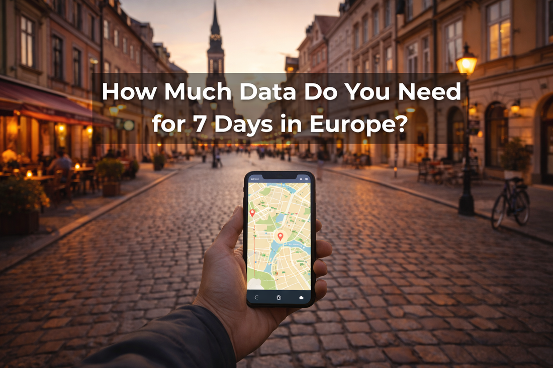 去歐洲7天要多少流量？ 2026 旅遊 eSIM 用量完整估算指南