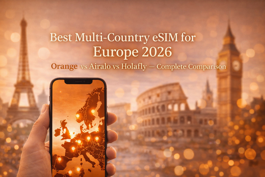 歐洲多國 eSIM 推薦 2026：Orange vs Airalo vs Holafly 完整比較