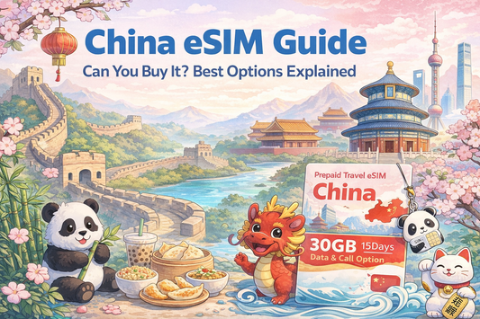 中國 eSIM 可以買嗎？回國上網怎麼選：3 種方案對比（含可買連結）