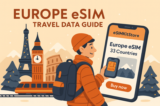 歐洲 eSIM 33 國旅遊上網指南｜聖誕市集、跨年與歐洲鐵路一張搞定