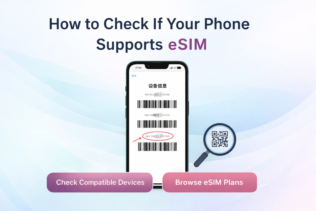 手機支援 eSIM 嗎？一分鐘快速檢查｜看「有沒有 EID」＋相容清單｜eSIM 新手必讀