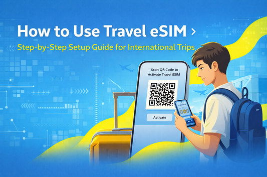 旅遊 eSIM 怎麼用？How to Use Travel eSIM（出發前安裝＋落地啟用）