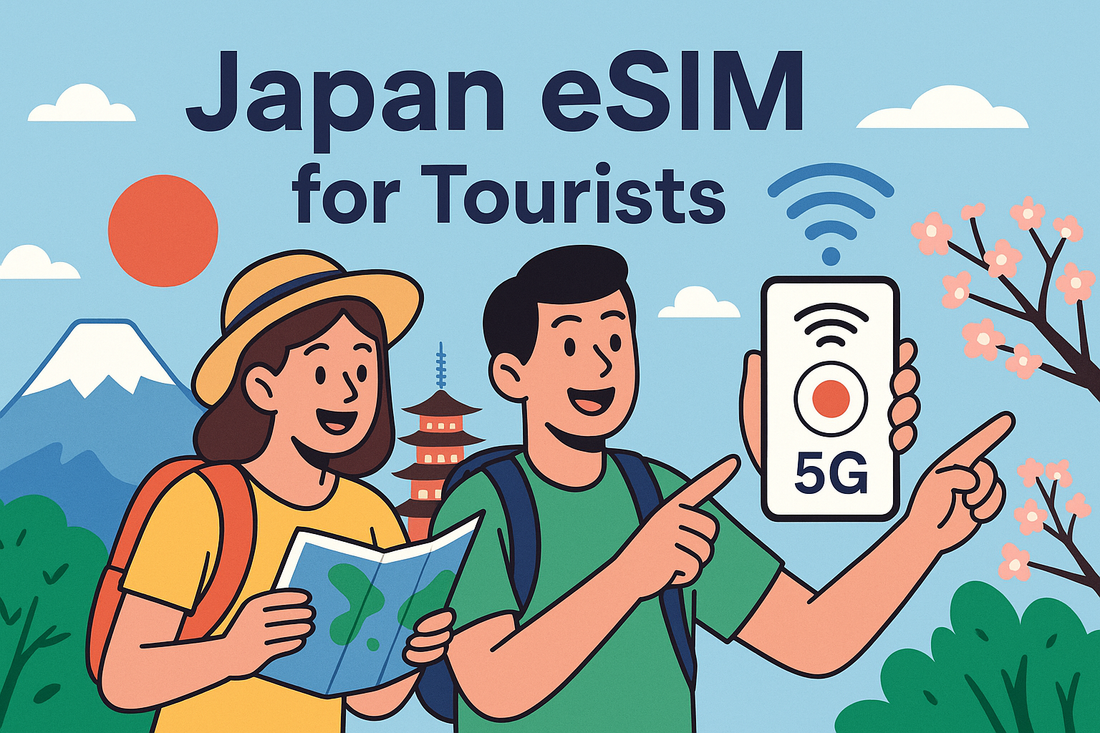 Japan eSIM for Tourists｜日本遊客 eSIM 上網攻略（自由行必看）