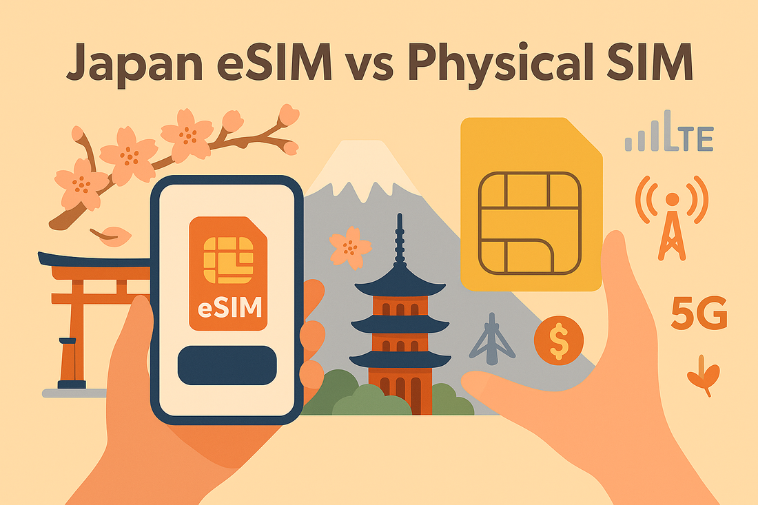 Japan eSIM vs Physical SIM｜日本 eSIM vs 實體 SIM 卡，哪一個比較適合你？