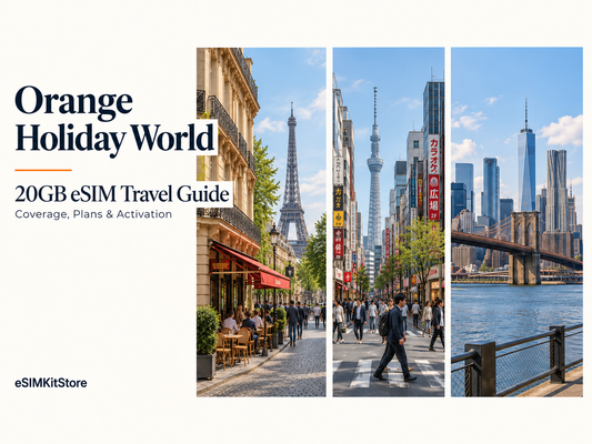 Orange Holiday World 20GB eSIM 攻略：全球覆蓋、五區流量、價格與啟用教學