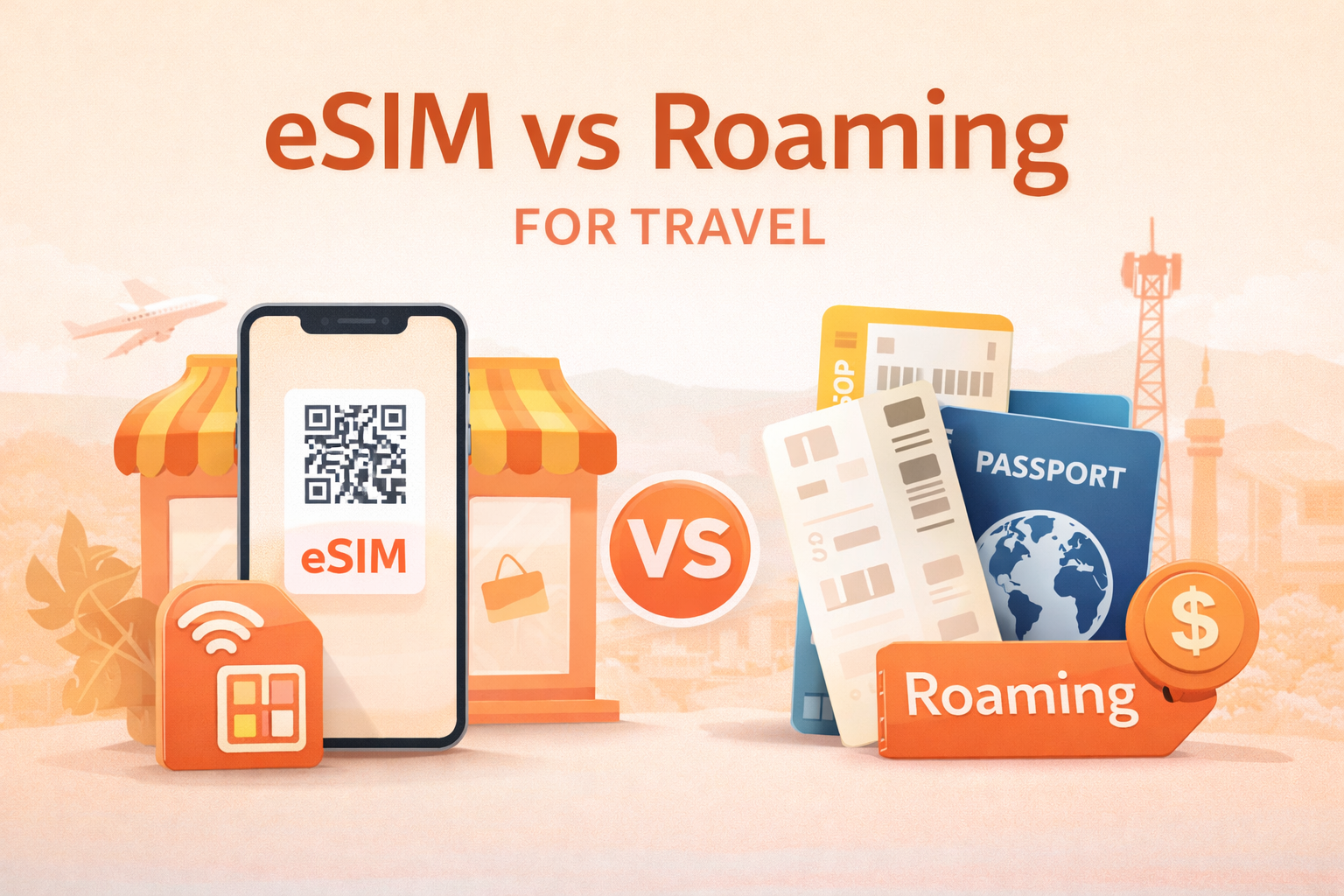 eSIM vs Roaming (International Roaming): Cost, Speed & Best Option for ...