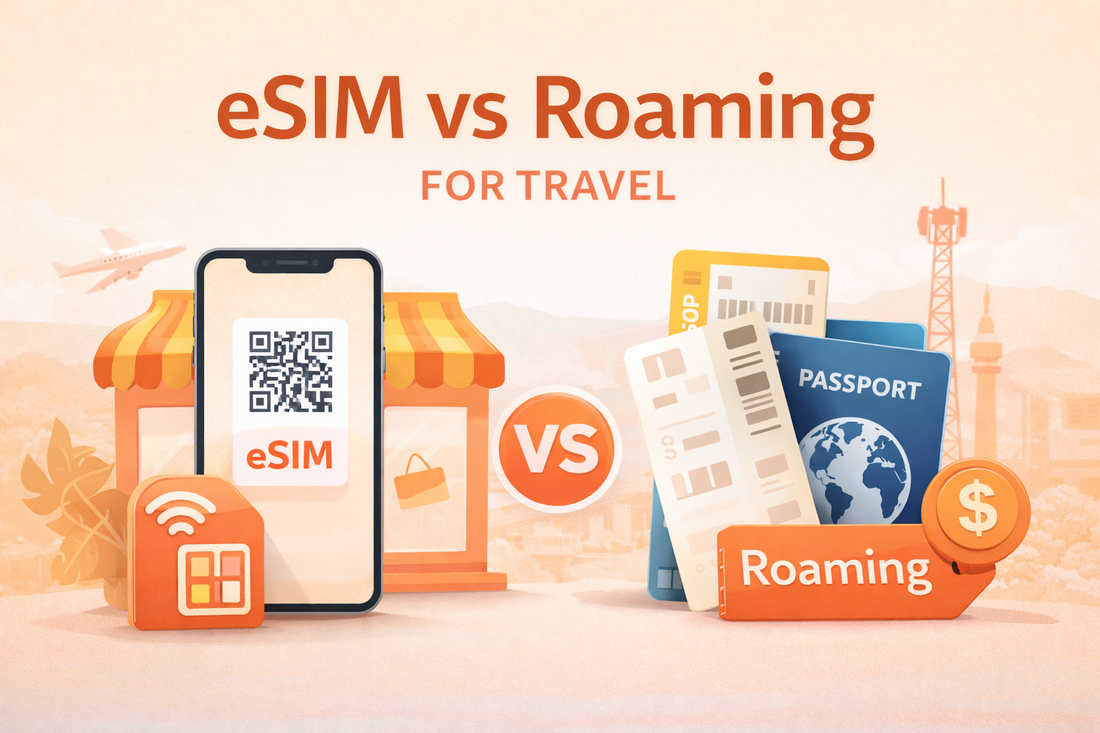 eSIM vs Roaming（國際漫遊）怎麼選？費用、速度、便利性一次比較
