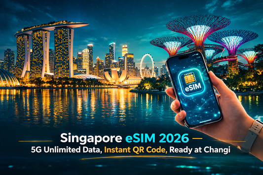 新加坡eSIM推薦 2026：Changi機場落地即用，5G無限流量完整比較