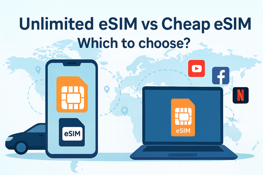 Cheap eSIM vs Unlimited eSIM：2025 出國上網怎麼選？