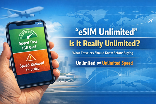eSIM Unlimited 真的是無限流量嗎？其實多數是「不限量但限速」