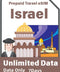 Israel Prepaid Travel eSIM Card 