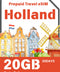 オランダ プリペイド旅行用 eSIM カード