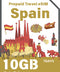 スペイン プリペイド旅行用 eSIM カード