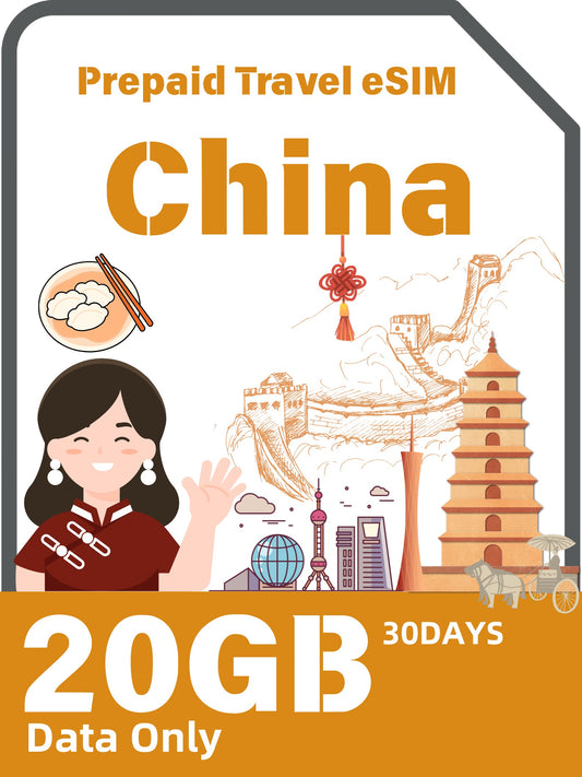 China Prepaid Travel eSIM Card
