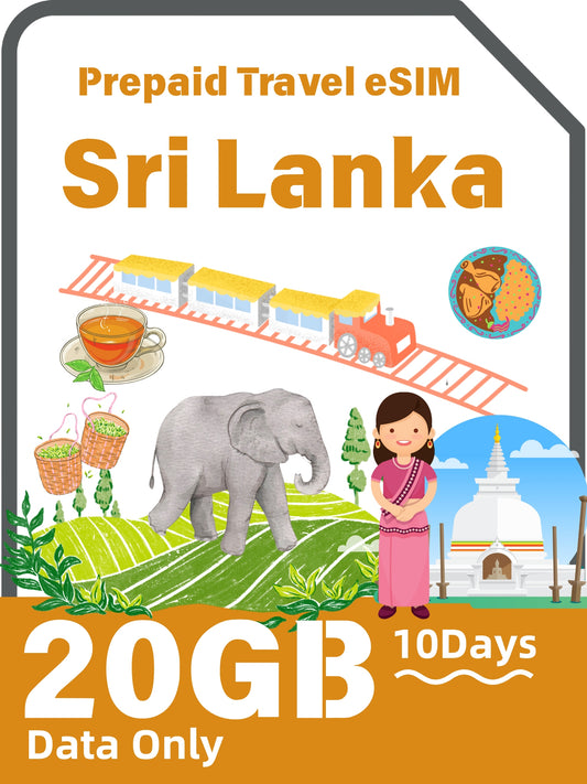 Sri Lanka Prepaid Travel eSIM Card
