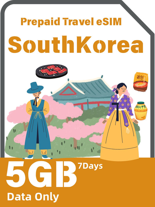South Korea Prepaid Travel eSIM Card