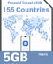 世界155か国・地域対応プリペイド旅行eSIM