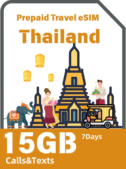 Thailand Prepaid Travel eSIM Card