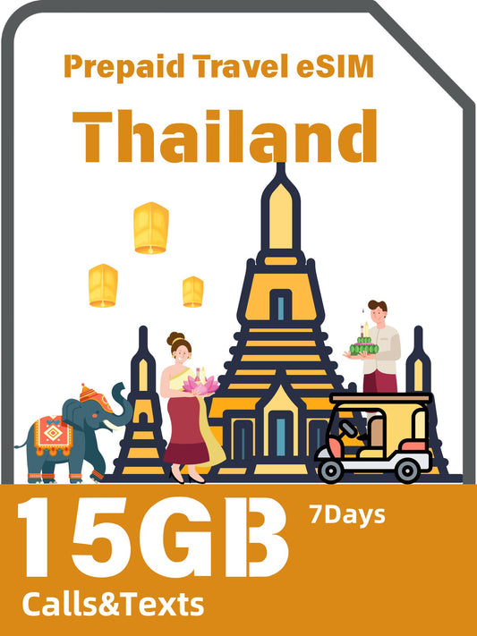 Thailand Prepaid Travel eSIM Card