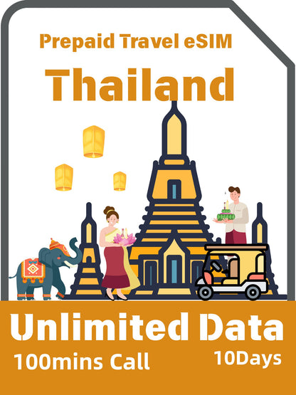 Thailand Prepaid Travel eSIM Card