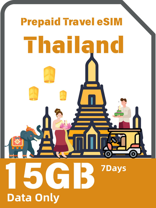 Thailand Prepaid Travel eSIM Card
