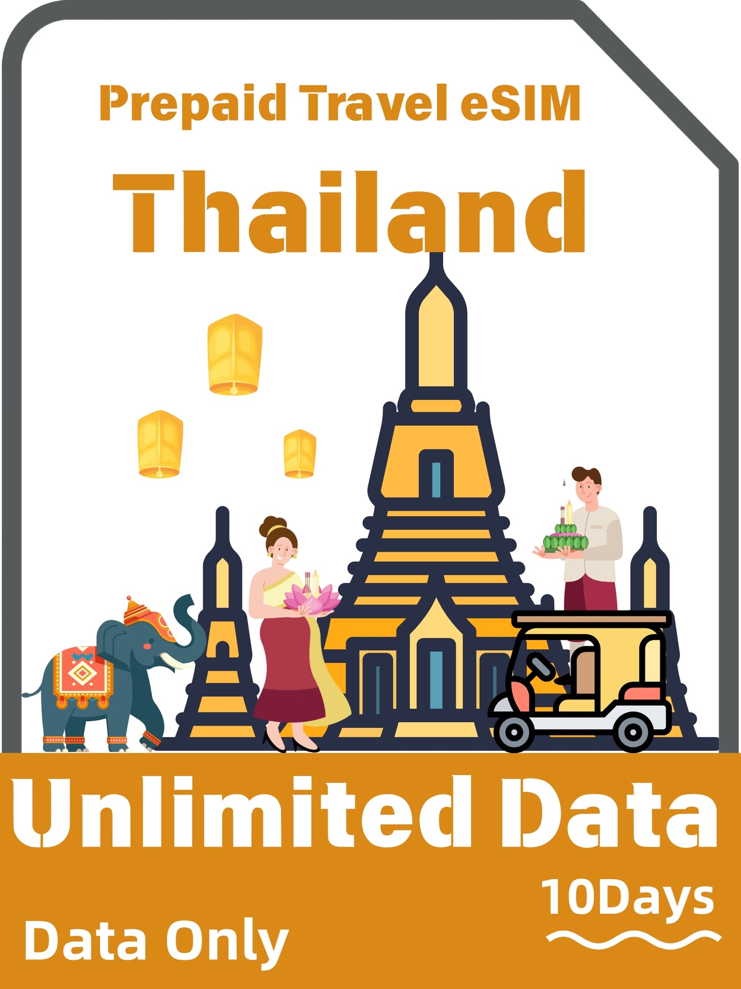 タイのプリペイド旅行eSIMカード