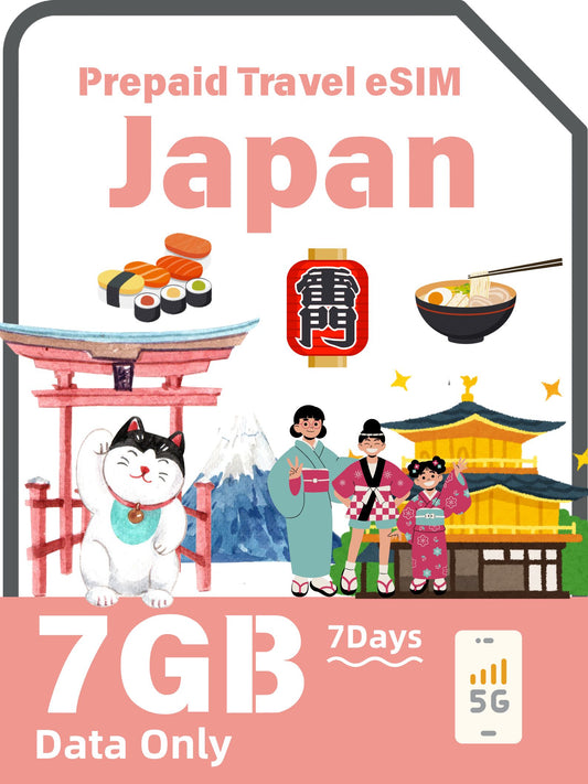 Japan Prepaid Travel eSIM Card
