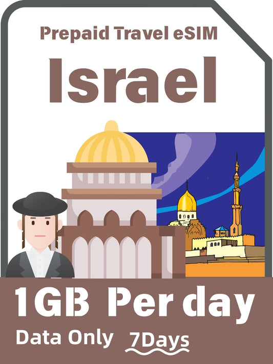 Israel Prepaid Travel eSIM Card