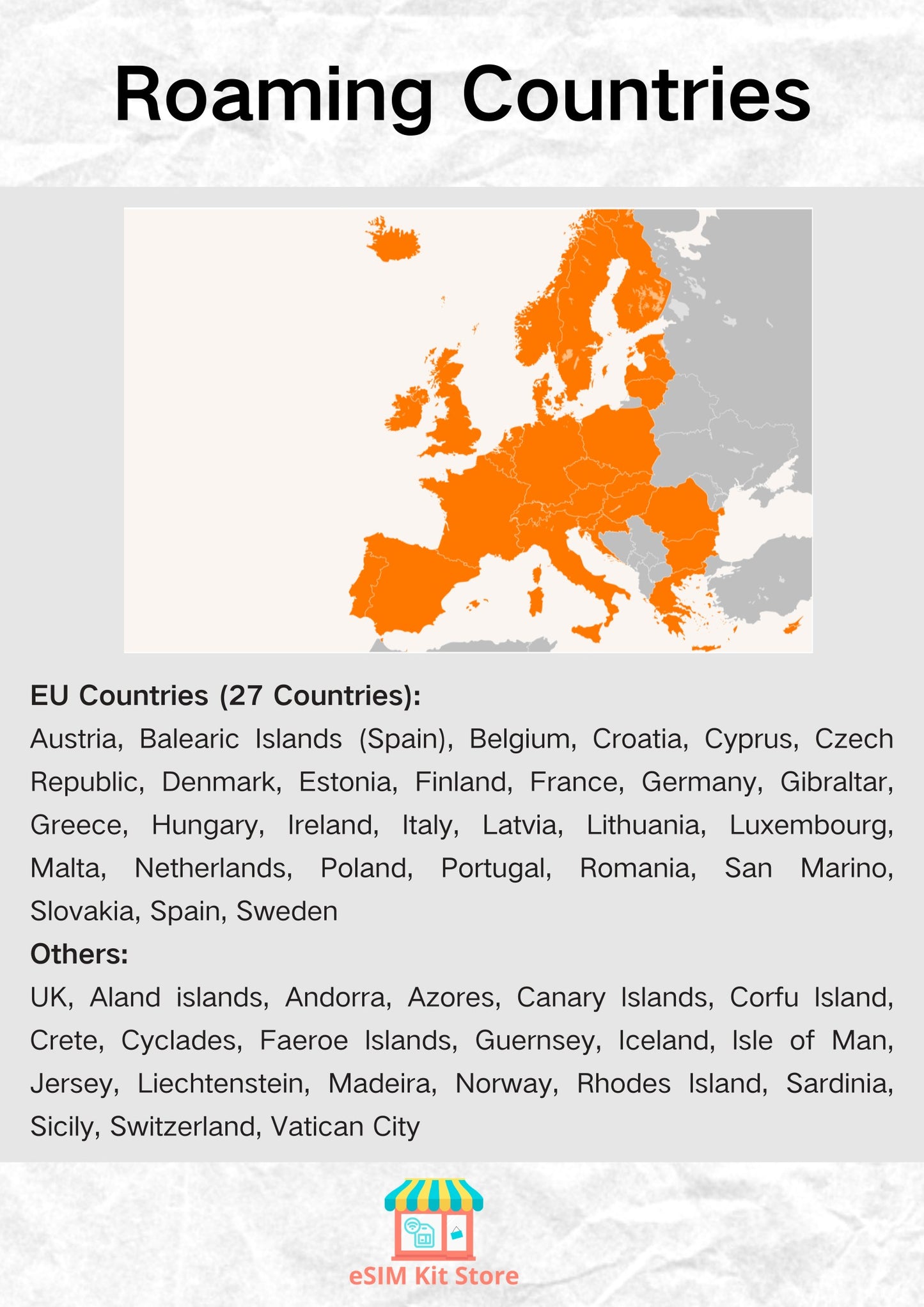 歐洲 Orange Holiday Europe 30天預付旅遊 eSIM