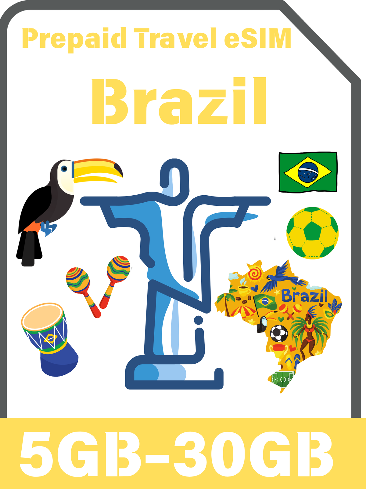 Prepaid eSIM Brazil: Tourist 5G Data | Vivo Network