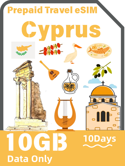 Cyprus Travel eSIM Card | Epic 5G Data SIM