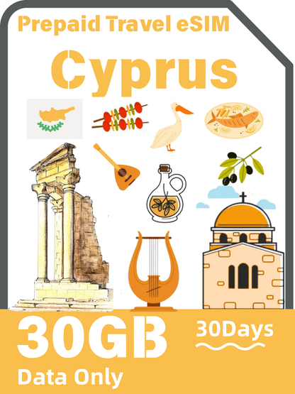 Cyprus Travel eSIM Card | Epic 5G Data SIM