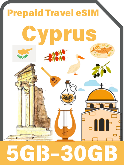 Cyprus Travel eSIM Card | Epic 5G Data SIM