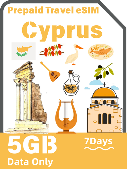Cyprus Travel eSIM Card | Epic 5G Data SIM