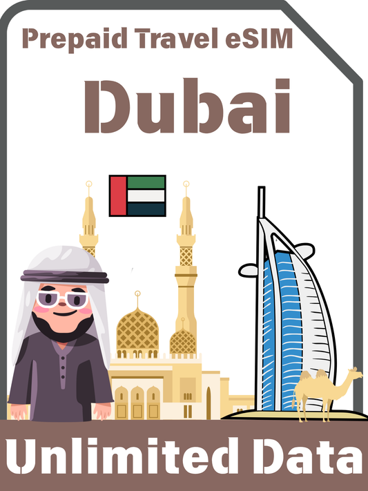 ドバイ（UAE）プリペイド観光eSIMカード