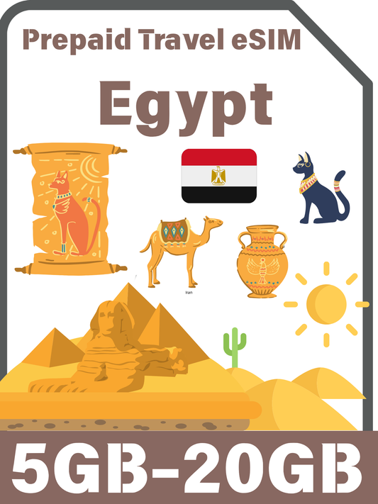 Egypt Prepaid Travel eSIM Card 