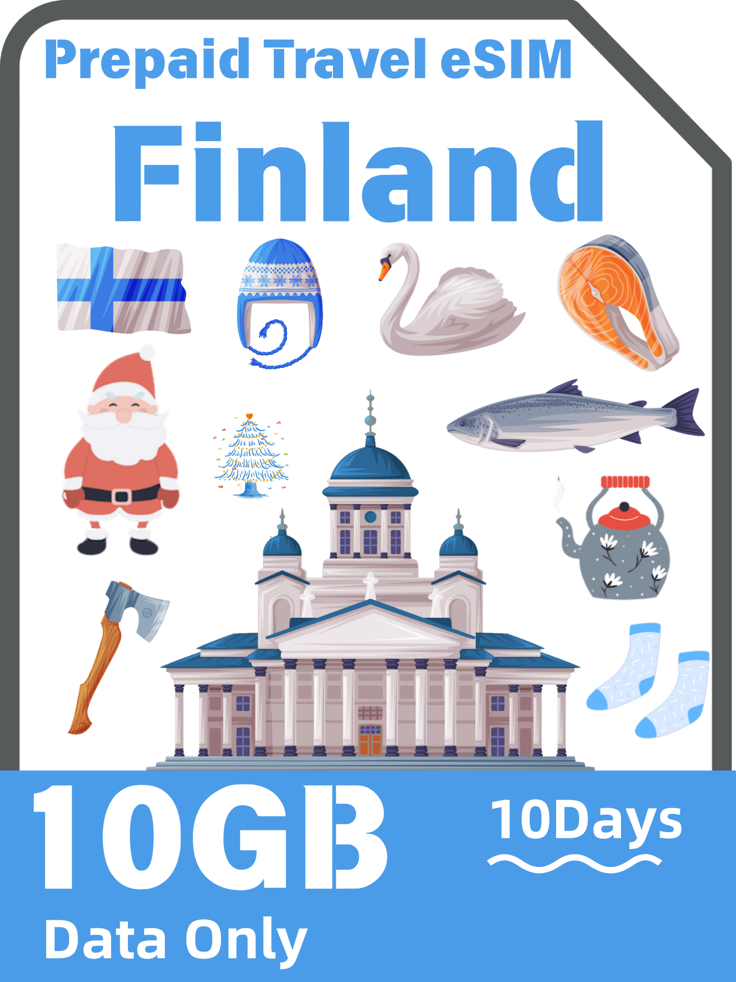 フィンランド旅行 eSIMカード｜Elisa 4G/5G データ通信カード