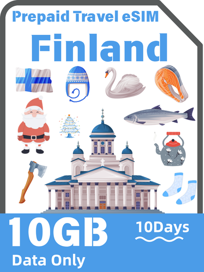 フィンランド旅行 eSIMカード｜Elisa 4G/5G データ通信カード