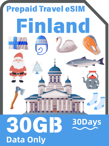 フィンランド旅行 eSIMカード｜Elisa 4G/5G データ通信カード
