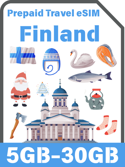 フィンランド旅行 eSIMカード｜Elisa 4G/5G データ通信カード